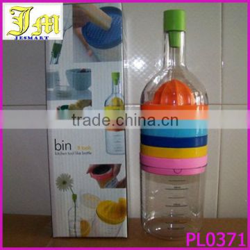 China Kitchen Beer Bottle Shape Spiral Slicer Peeler Fruits Vegetables Multifunctional Grater