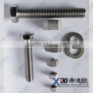 C22 UNS N06022 EN2.4602 Stainless Steel fasteners bolts nuts imports from china