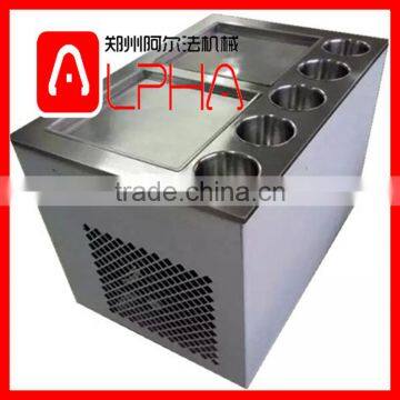 High efficiency flat pan fried ice cream machine roll, commercial ice cream machine