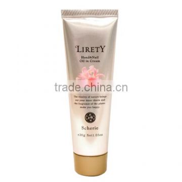 Lirety Hand and Nail Cream Scherie Fresh Floral Japan Made Oil In Cream