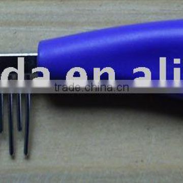 Plastic handle Pet Comb with cat paws design