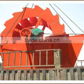 high capacity wheel bucket sand washer