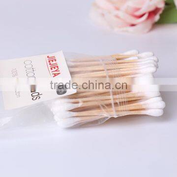 Natural wooden stick cosmetic cotton ear buds