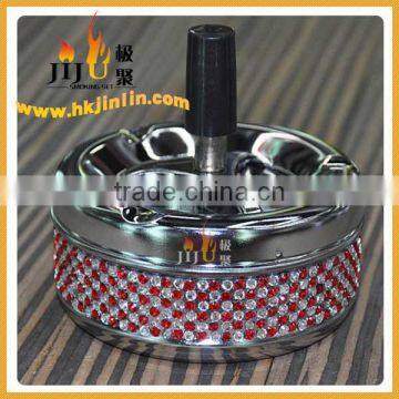 Unique Design Yiwu JL-028S Manufacturer Round Metal Ashtray Beach Ashtray