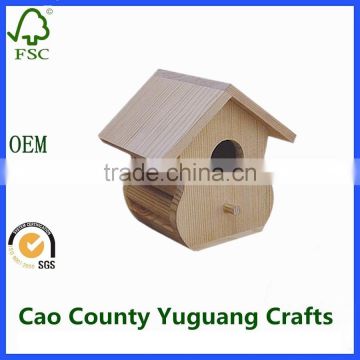 cheap wooden bird nest decorative wood carved bird houses