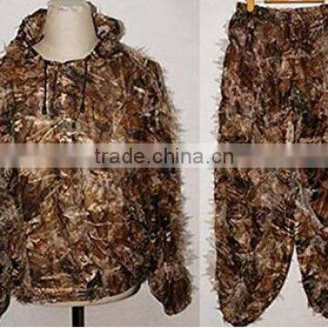 Camo Quiet Realtree Desert Leaf 3D Fast Dry Ghillie Suit Jacket&Trousers