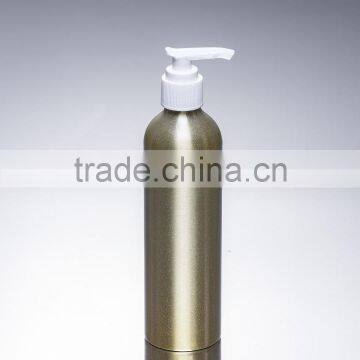 New product cosmetics packaging round shoulder aluminum shampoo bottle