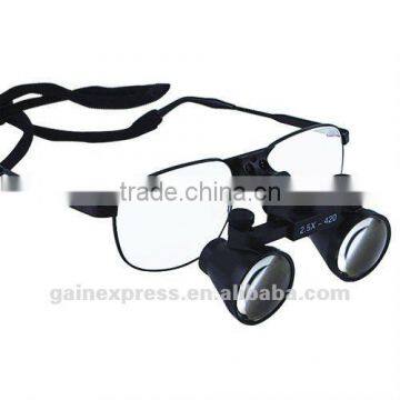 2.5x Flip-Up Galilean Style Dental Surgical Medical Binocular Loupes Frame Nickel Alloy 420mm Loupe photo-5