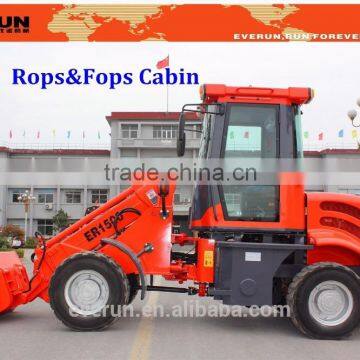 EVERUN brand CE approved wheel loader ER1500 with telescopic boom