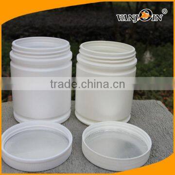 550ml PET White Plastic Cosmetic Jar for Face Cream With Screw Cap photo-4