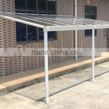 Sturdy aluminium frame hollow polycarbonate balcony patio cover