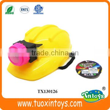 Plastic children kids toy fireman helmet