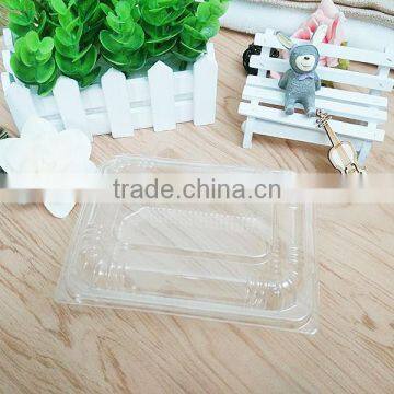 OPS clear clamshell disposable plastic containers with hinged lids