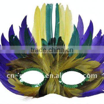 feather party mask