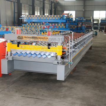 Color Steel Corrugated Roof Roll Forming Machine