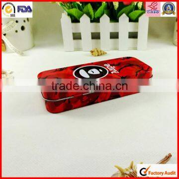 High Quality Hinged Pen Packing Tin Box photo-5