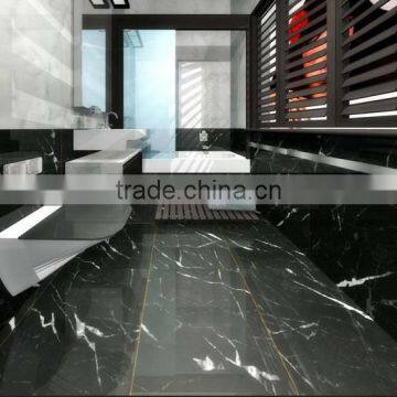 Hot Sale Black Marquina Marble Slabs Wall Slab photo-2