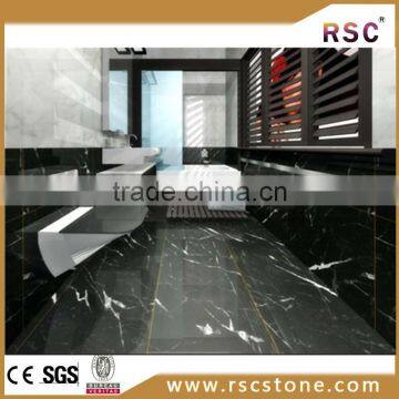 tulip table marble black