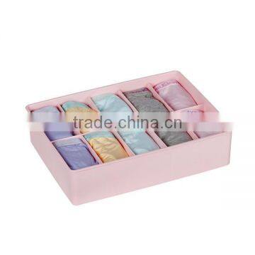 Plastic Waterproof 10 Grid Underwear Storage Box Design Without Lid