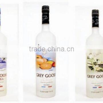 Wholesale 750 ml Empty Vodka Glass Bottle Grey Goose Bottle