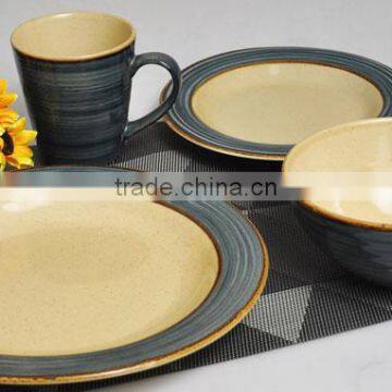 colorful solid ceramic dinner set design