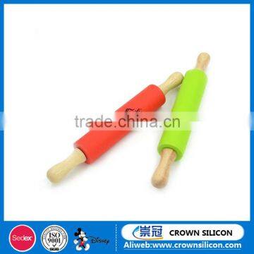 Wood rolling pin fondant rolling pin Silicone baking tools