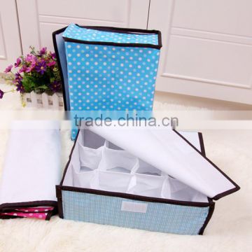 N492 Household Non Woven Box Foldable 12 Grid Storage box