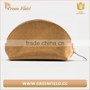 Green Field Cosmetic Washable Kraft Paper Brush Sets Bag in Shell Design photo-3