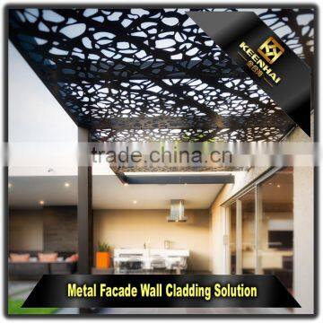 Outdoor Laser Cut Carved Decorative Aluminum Perforated Ceiling Panel
