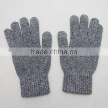 Wholesale Factory 100% Winter Long Warm Wool Felt Knitted Gloves photo-3