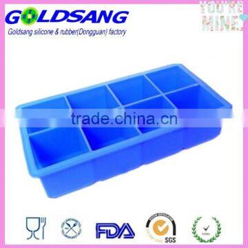 8 Perfact Cube Ice Maker Silicone Square Tray Mold photo-2
