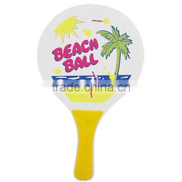 mesh bag packing wooden Badmition and Beach racket with PE handle