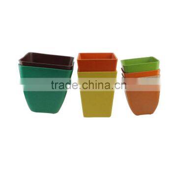 Green technology China factory Degradable bamboo fiber flower pots