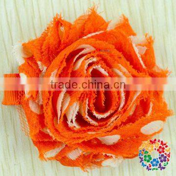 Hot Sale Red And White Wedding Decoration Artificial Flowers Beautiful Handmade Peony Shabby Flower photo-2