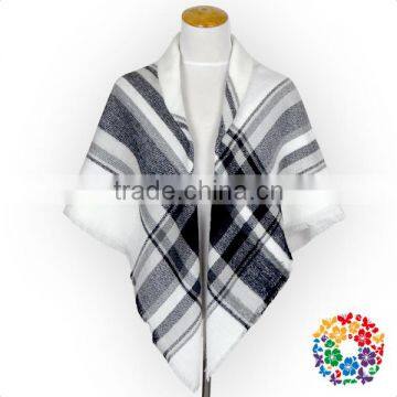 Hot Sale Fall/winter Women's Grid Knit Shawl and Scarf photo-4