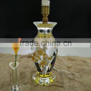 New Design High Quality Modern Crystal Table Lamp With Glaze Flower photo-6