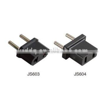 Universal Travel Adapter Male and Female Industrial Plug Socket 2 Round Electric Pin Plug Convert to 2 Flat photo-2