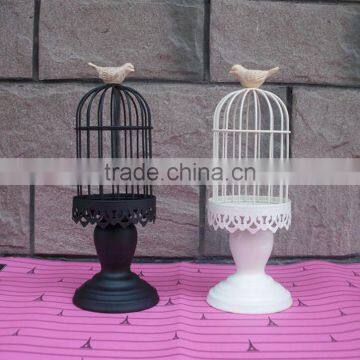 Bird Cage Outdoor hanging solar candle lantern