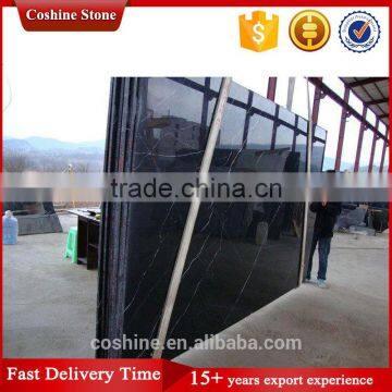 Indoor Projects Black With White Vein Marble Natural Stone Slab photo-4