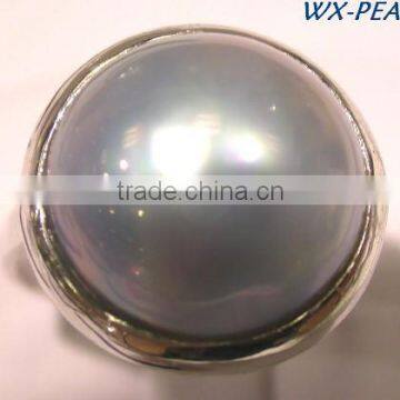 Fashion Jewelry Big Pearl Rings Tahitian Pearl Ring photo-2