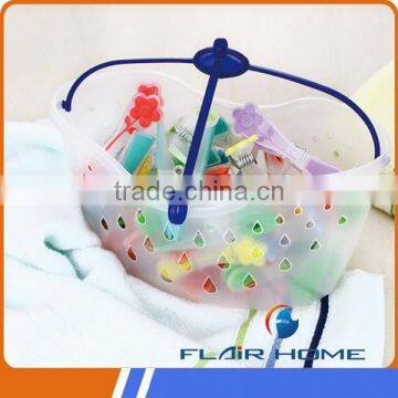 XYB9903 food grade strong plastic basket with clothes pegs/clips/pins