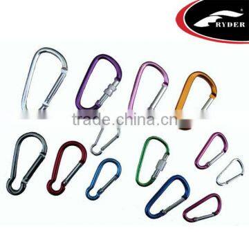 7mm D-shape Karabiner with Screw Locking