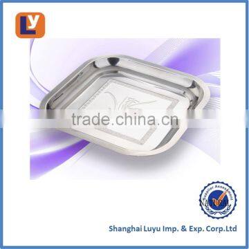 Stalinless Steel Square Serving Tray photo-2
