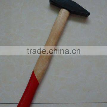 Cast Iron material German Type Machinist Hammer with wooden handle
