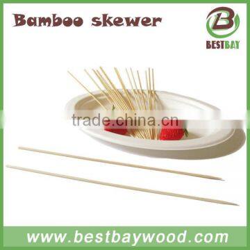Safe Fruit Pick Roating Wooden Bbq Bamboo Skewer photo-3