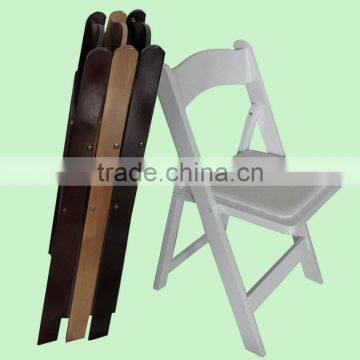 Factory Direct Cheap Banquet Folding Wood Slat Chair Foldable Chair photo-2