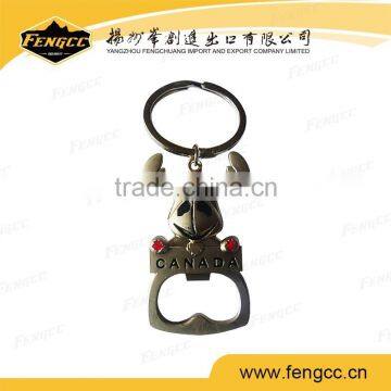 Zinc Alloy Blank Cheap Bottle Opener Keychain