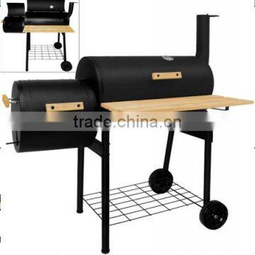 chimney BBQ / BBQ Grill / Smoker BBQ Deluxe Charcoal BBQ Grill with Trolley