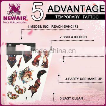 Newair New Fashion Water Proof Lady Butterfly Temporary Tattoo Design photo-4