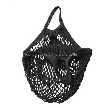 Reuzebla Shopping Bag Shopper Grocery Ĉeno an Portas Sakon Mesh Net Woven Kotono